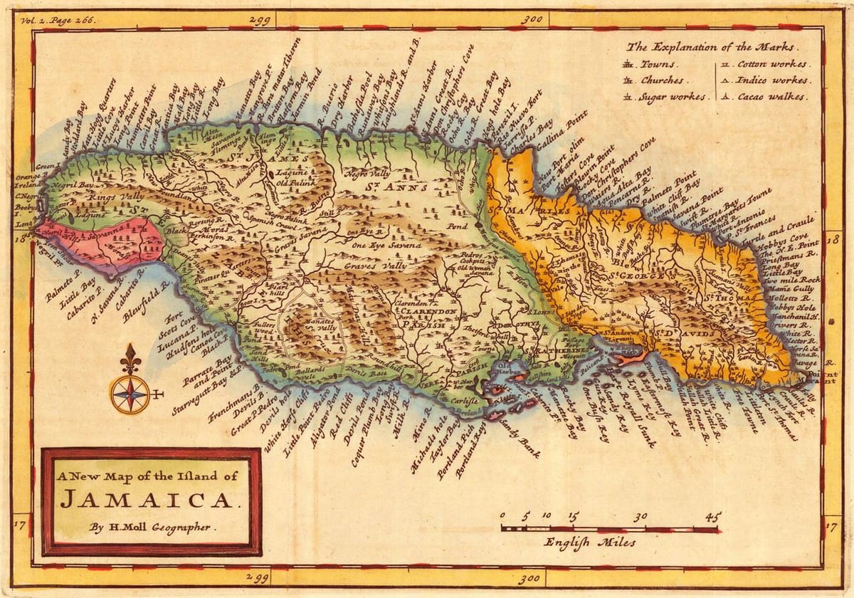 Kat jeyografik fin vye granmoun nan jamaica