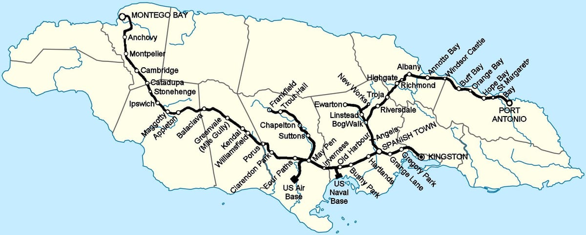 Kat jeyografik nan jamaica tren