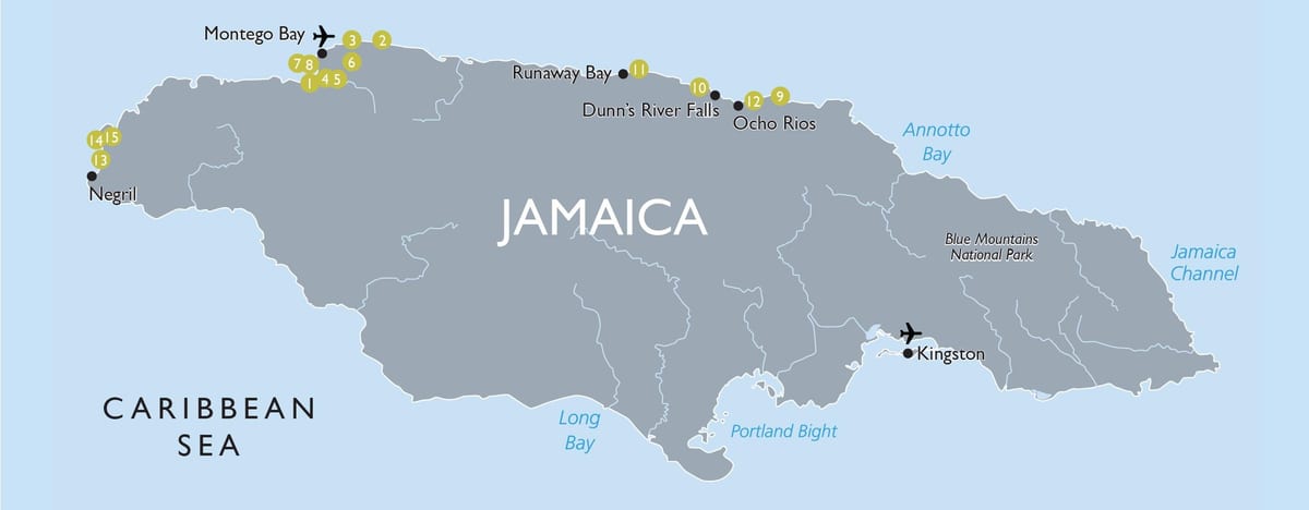 Kat jeyografik nan jamaica èpòt