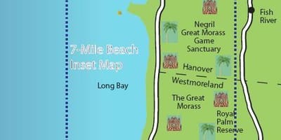Kat jeyografik nan negril jamaica 7 mil plaj