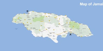 Kat jeyografik nan jamaica ayopò yo ak resorts