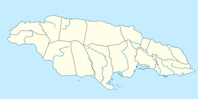 Kat jeyografik nan jamaica montre rivyè