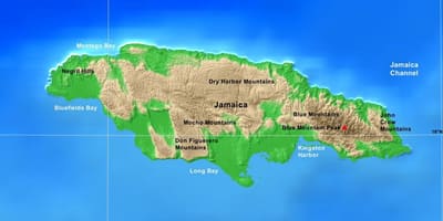 Kat jeyografik nan jamaica mòn 