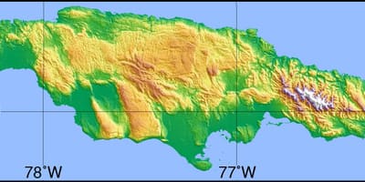 Kat jeyografik satelit jamaica