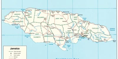 Kat jeyografik nan rivyè nan jamaica