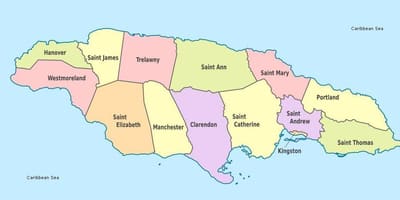 Kat jeyografik nan yo ki make nan jamaica